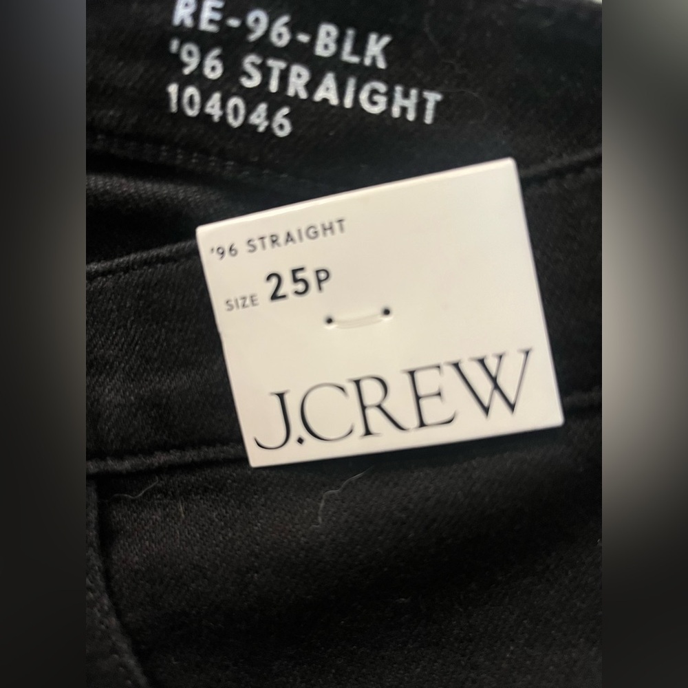 J.Crew Petite Slim straight jean in black rinse - Picture 8 of 11